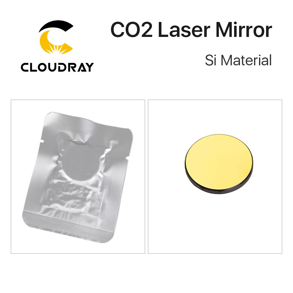Miroirs Laser cnc  Co2 Laser Si Reflective Mirrors for Laser Engraver Gold-Plated Silicon Reflector Lenses Dia. 19 20 25 30 38.1 mm