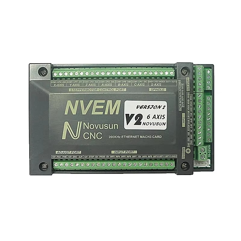 Carte Mach 3 6 Axis NVEM Mach3 CNC Motion Control Card 200KHz Ethernet Port Support Resume From Breakpoint for CNC Router Milling Machine