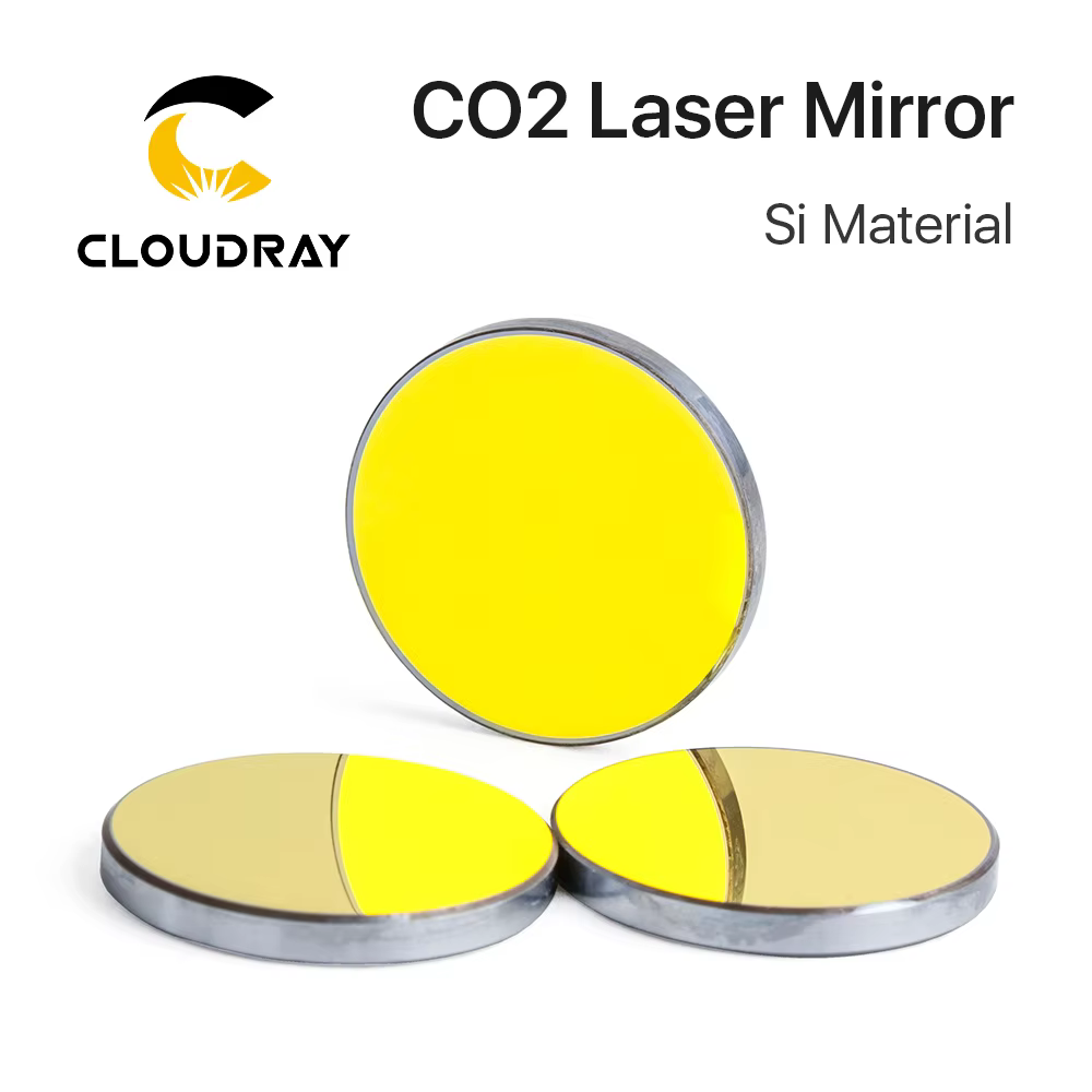 Miroirs Laser cnc  Co2 Laser Si Reflective Mirrors for Laser Engraver Gold-Plated Silicon Reflector Lenses Dia. 19 20 25 30 38.1 mm