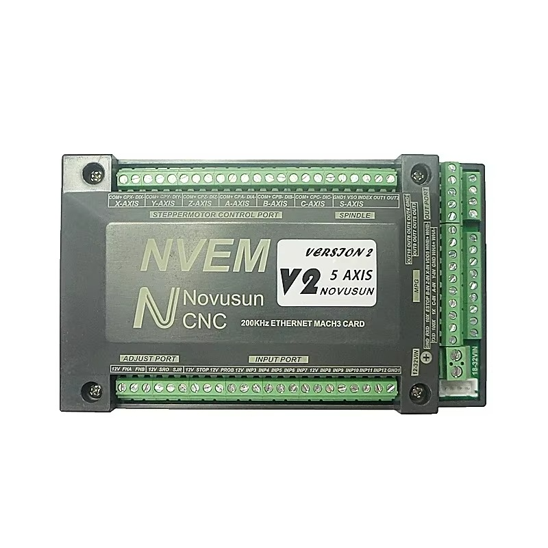 Carte Mach 3 6 Axis NVEM Mach3 CNC Motion Control Card 200KHz Ethernet Port Support Resume From Breakpoint for CNC Router Milling Machine