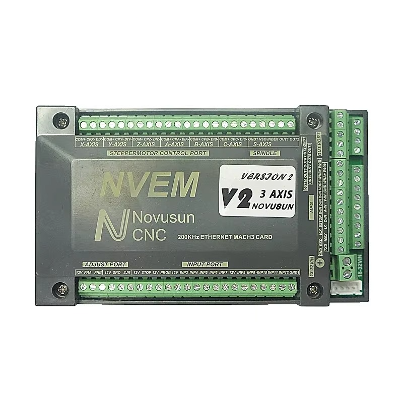 Carte Mach 3 6 Axis NVEM Mach3 CNC Motion Control Card 200KHz Ethernet Port Support Resume From Breakpoint for CNC Router Milling Machine