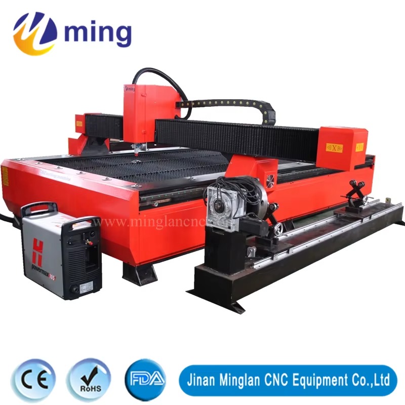 Table de Decoupe Plasma CNC 2040 Grand Format  1325 1530 1540 2040 CNC-Plasma-Cutting-Machine With Rotary For 4/6/8/10/12/14/16mm Metal