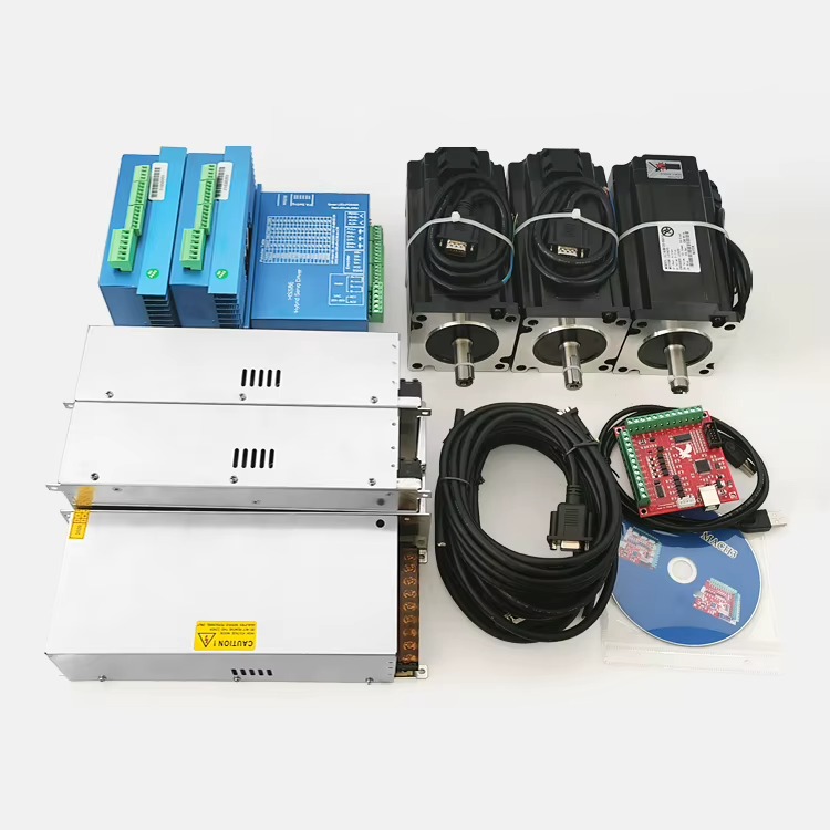 Moteur pas à pas Nema 34 4.5N.m 8N.m 12N.m Easy Servo Closed Loop Kit Cnc 3 Axis Nema 34 Stepper Motor With Encoder and Driver