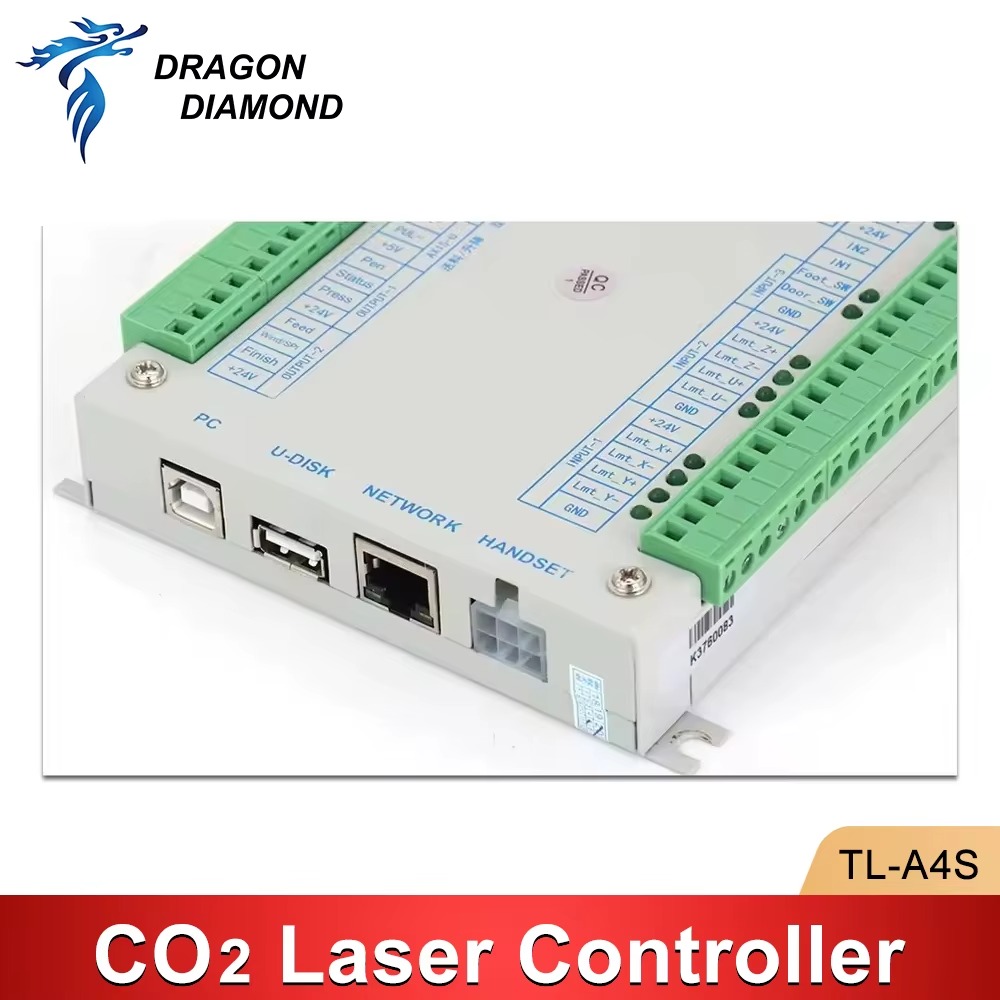 Contrôleur Laser CNC TL-A4S Co2 Laser Controller System For K40 Engraving Cutting Machine Control Card Replace Ruida Leetro Trocen