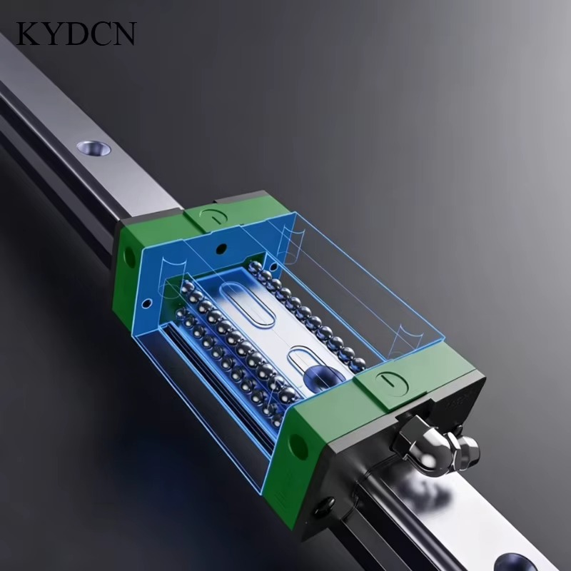 Patins de guidage linéaire CNC HGR20 Linear Rail Guide Kit 2pcs Linear Rail L 600-950mm + 4pcs HGH20CA HGW20CC Linear Bearing Slider for CNC 3D Printer