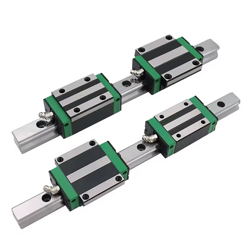Patins de guidage linéaire CNC HGR20 Linear Rail Guide Kit 2pcs Linear Rail L 600-950mm + 4pcs HGH20CA HGW20CC Linear Bearing Slider for CNC 3D Printer