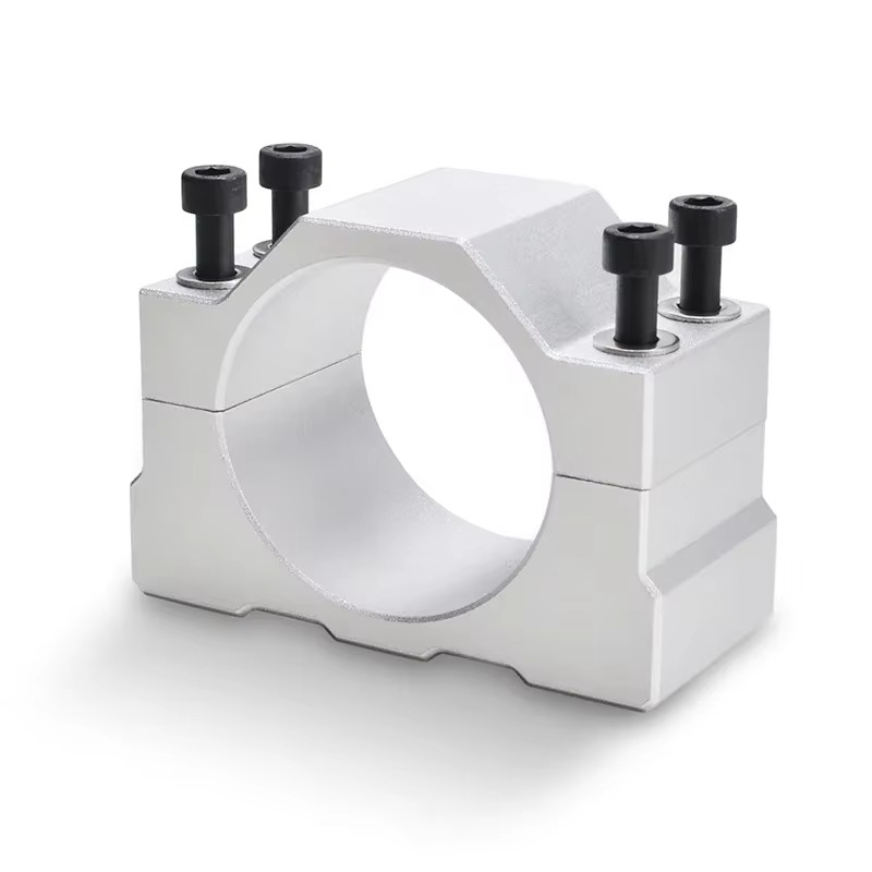Spindle Clamp (Support broche) Aluminium CNC Spindle Clamp Holder Inner Diameter 52mm 65mm 80mm Z Axis Router Mount Bracket 800W 1.5KW 2.2KW Spindle Fixture