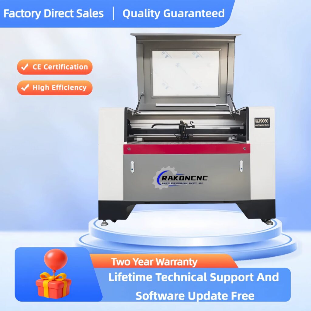 Machine Decoupe Laser CO2 6040 Atelier 6040 Mini Tabletop 50W 60W CO2 Laser Cutting and Engraving Machine for Wood Acrylic PVC Engraving Precision