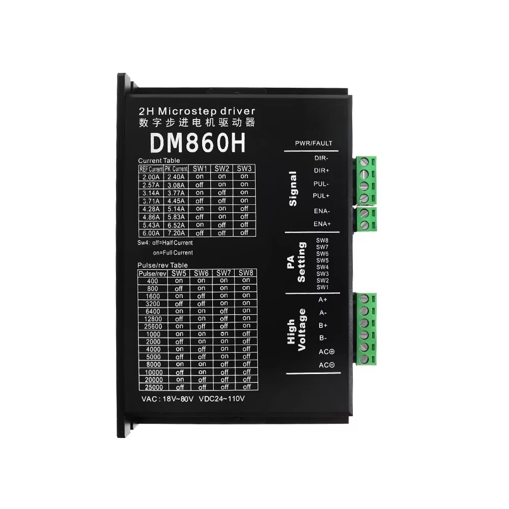 Microstep Driver TB6600 DM542 DM556 DM860 DM860H Driver Controller Microstep Motor Sem Escova Escudo Para 42/57/86 NEMA17 NEMA23