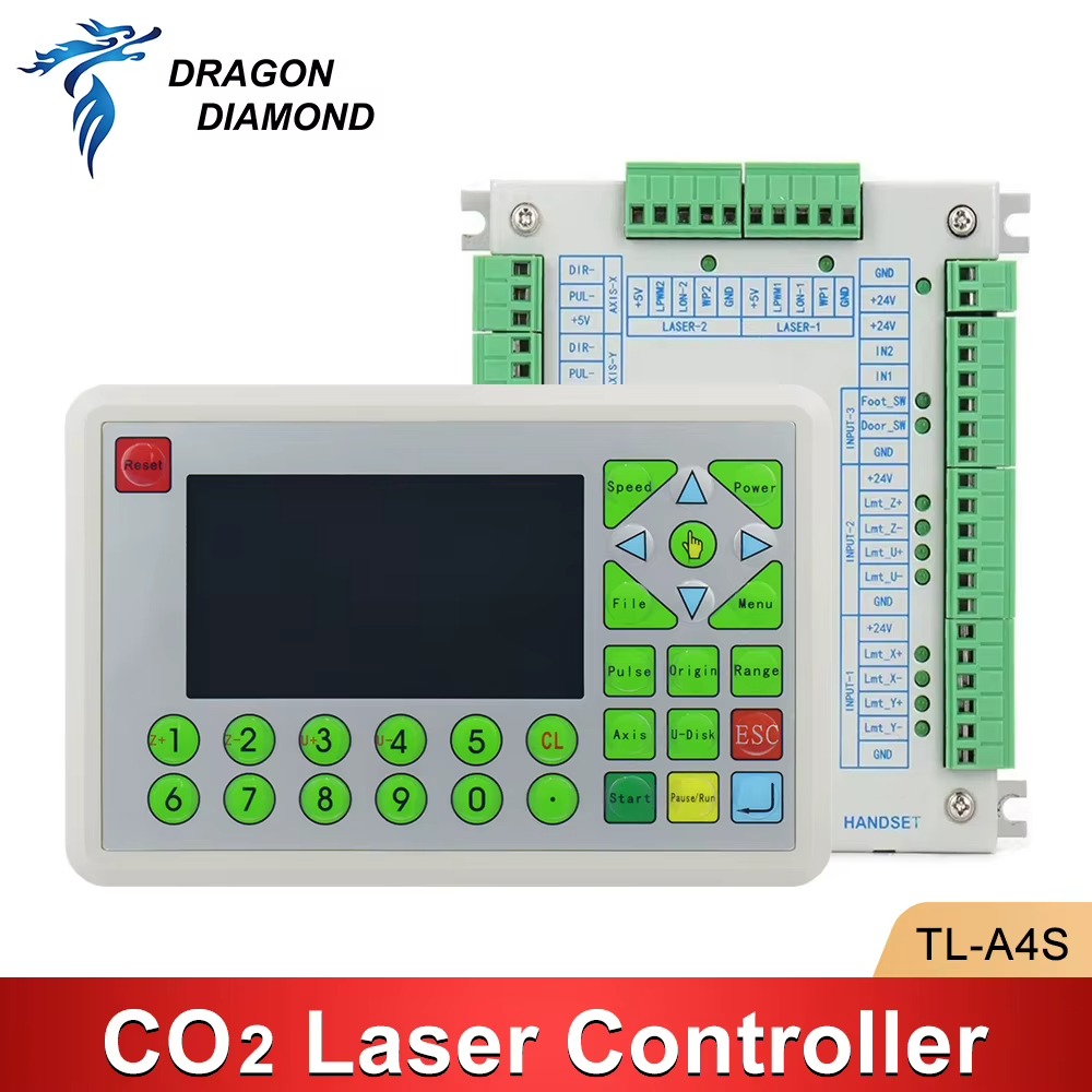 Contrôleur Laser CNC TL-A4S Co2 Laser Controller System For K40 Engraving Cutting Machine Control Card Replace Ruida Leetro Trocen