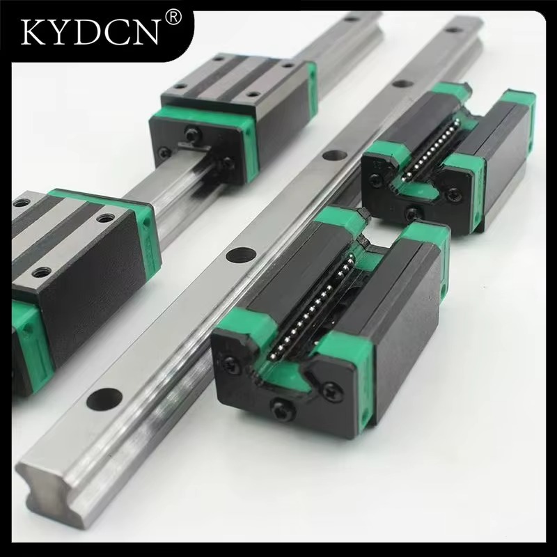 Patins de guidage linéaire CNC HGR20 Linear Rail Guide Kit 2pcs Linear Rail L 600-950mm + 4pcs HGH20CA HGW20CC Linear Bearing Slider for CNC 3D Printer
